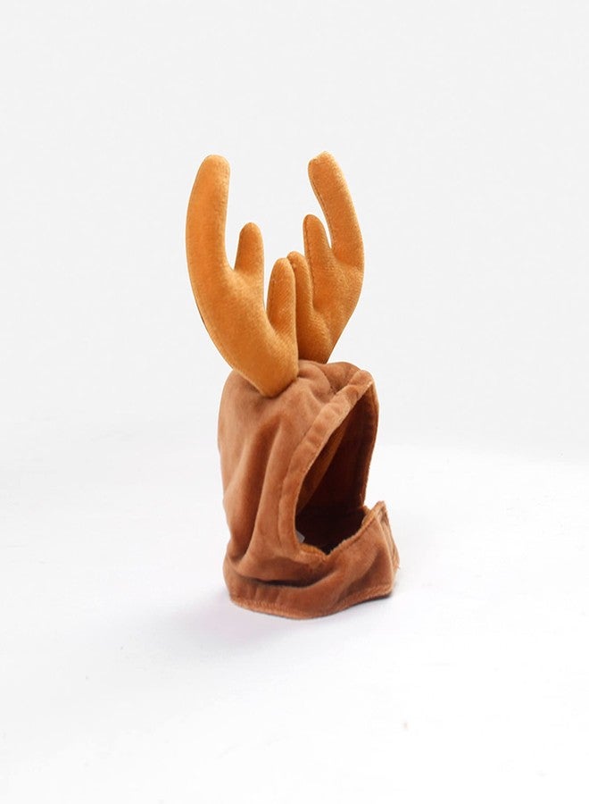 MOHYS Cat Elk Hat Reindeer Antler Cap Christmas Kitten Costume Accessories for Xmas Theme Dress Up Halloween Party - Image 4